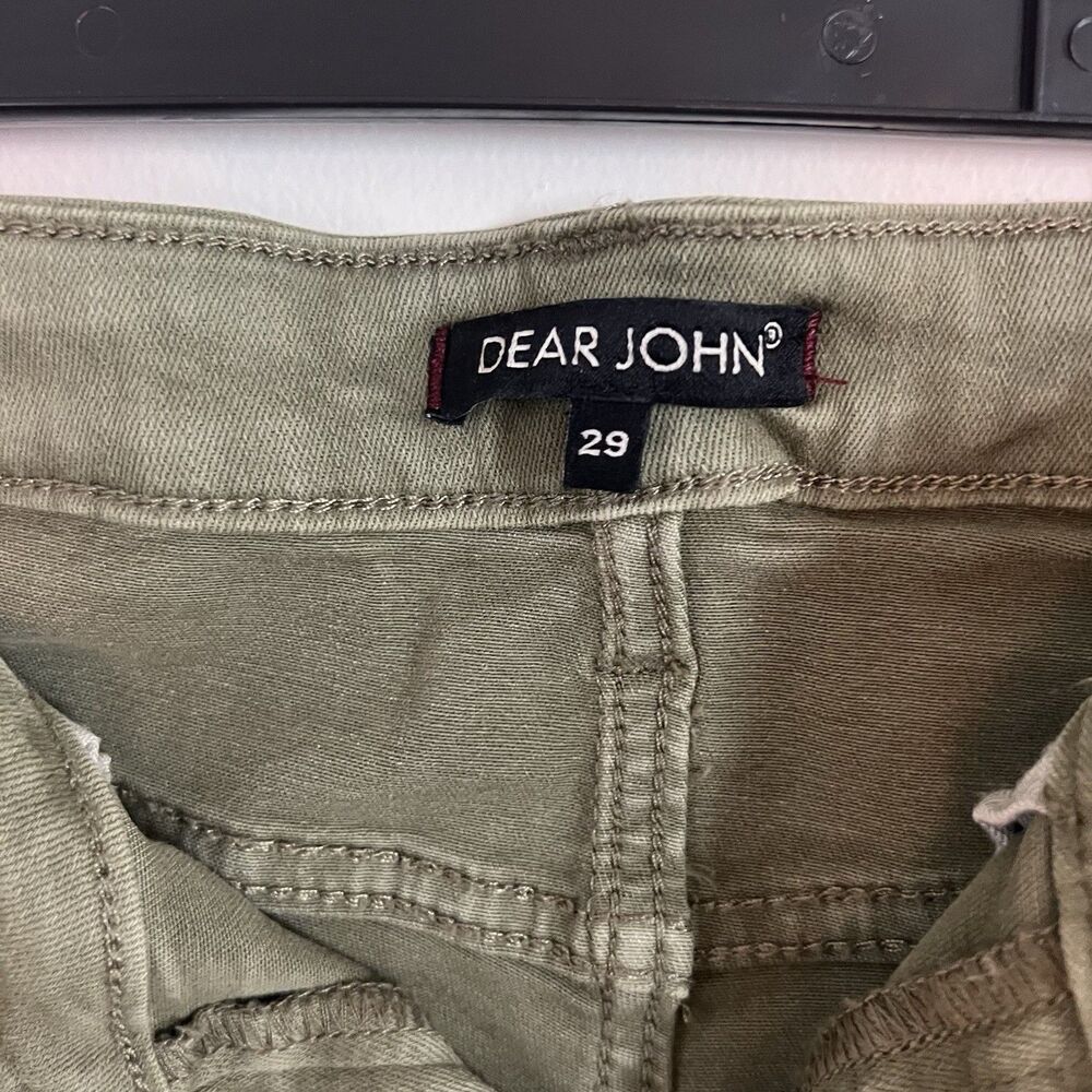 Dear John Denim Shorts Women’s 29 Dry Basil Green Stitch Fix NWT Cuffed Twill - Picture 6 of 11